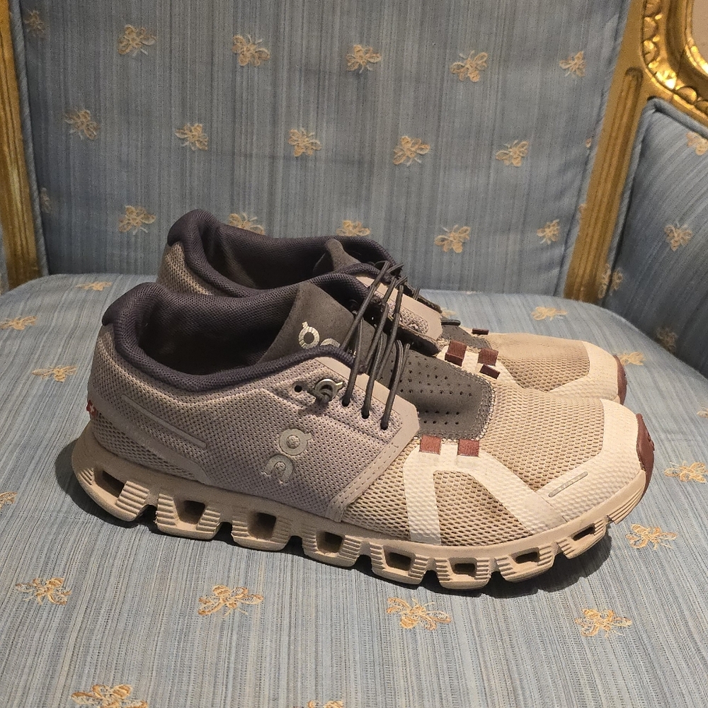 On Running Sneakers in Beige and Brown